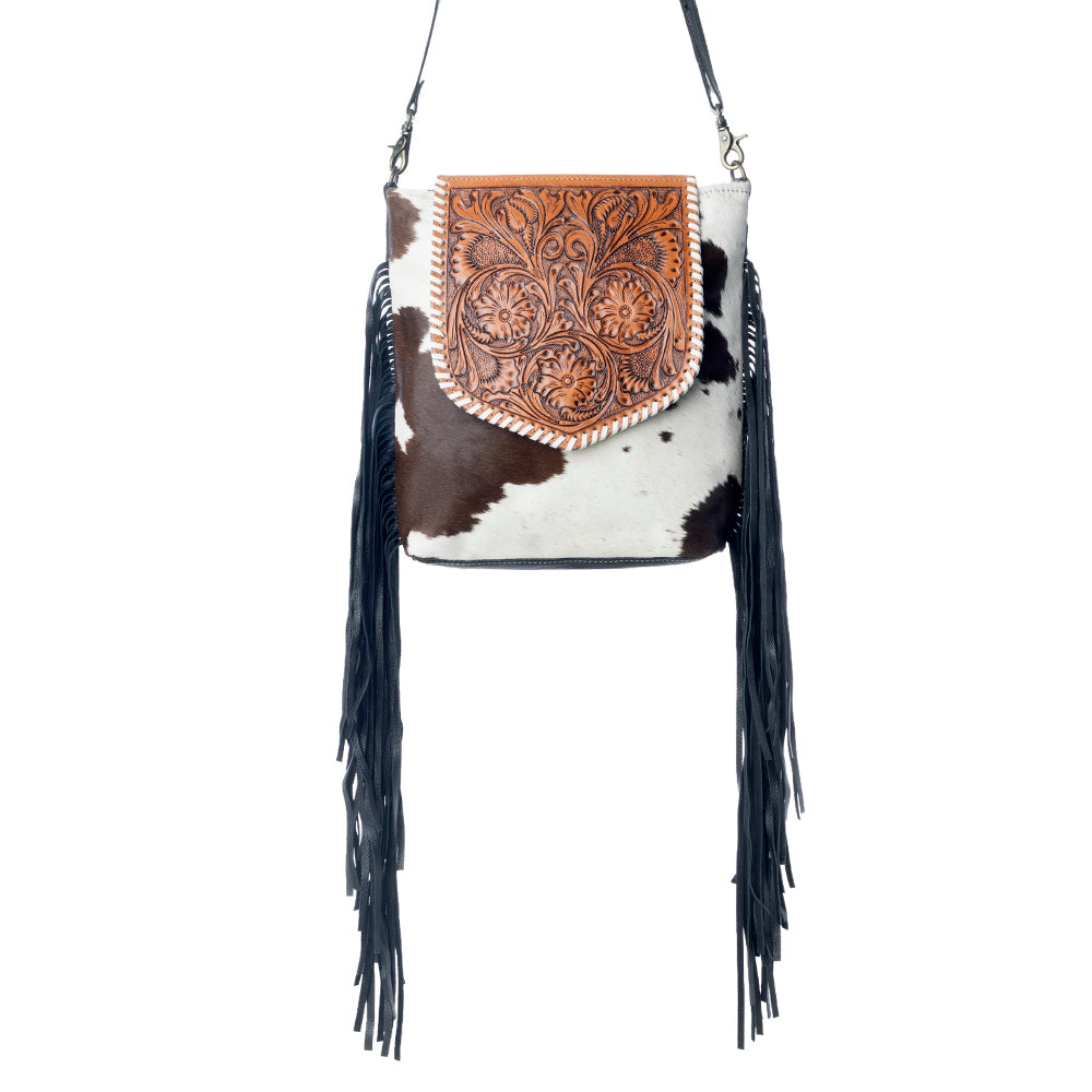 Ritzy Rift Hand-Tooled Bag