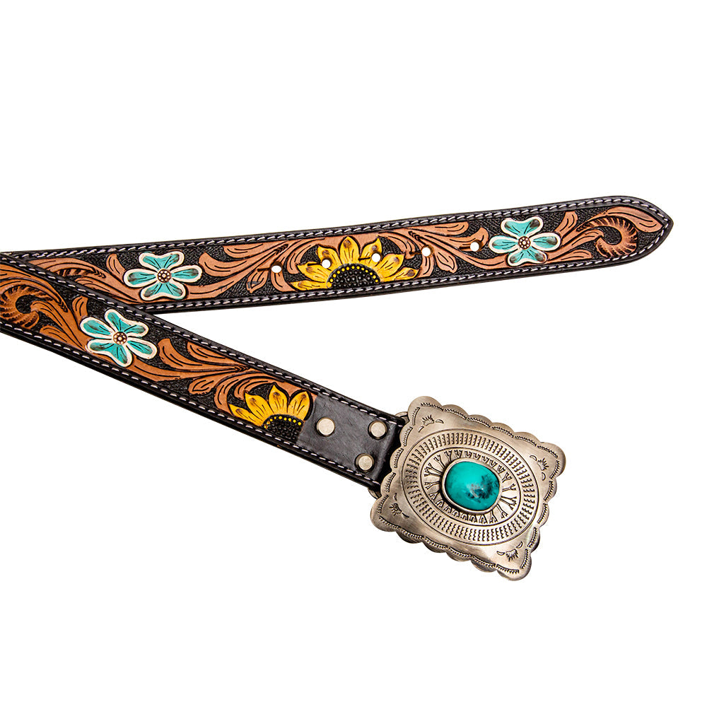 Klepto Hand-Tooled Concho Women's Belt