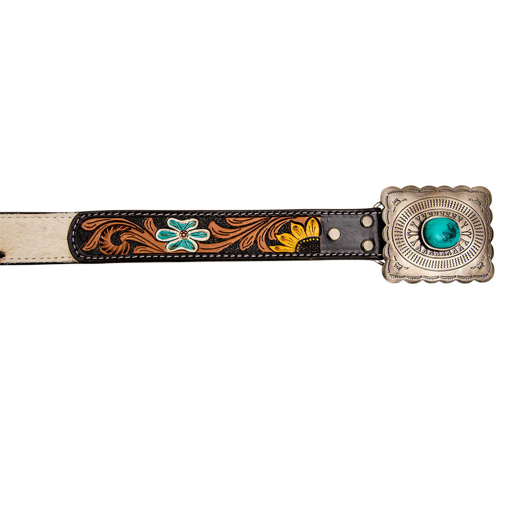 Klepto Hand-Tooled Concho Women's Belt