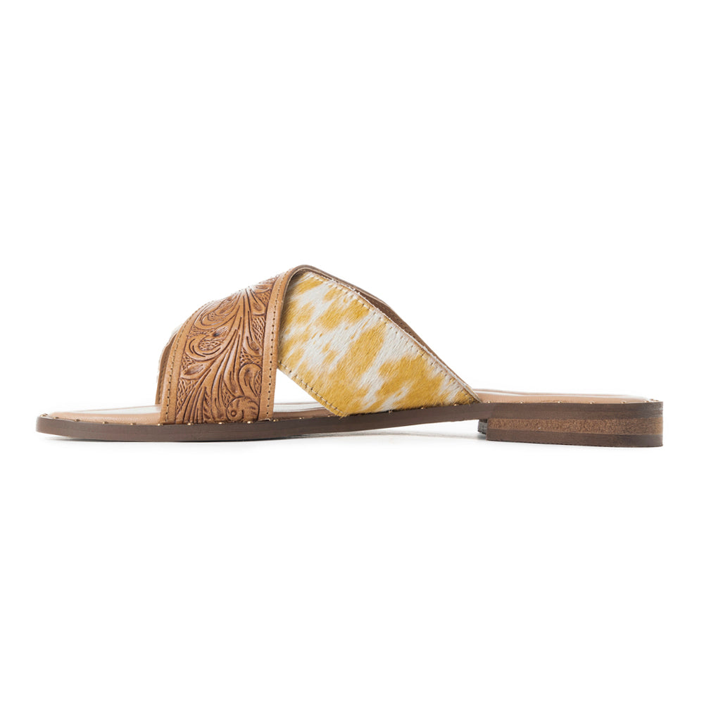 Mukluk Western Hand-Tooled Sandals