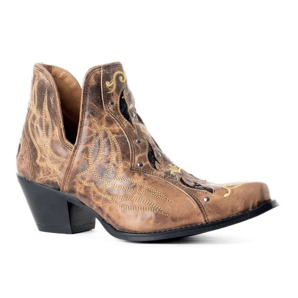 Tentor Western Leather Booties