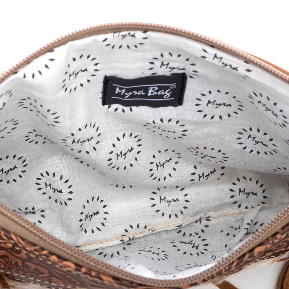 Myra Mescalaro Hill Bag for Women with leather and hairon in warm caramel for everyday use