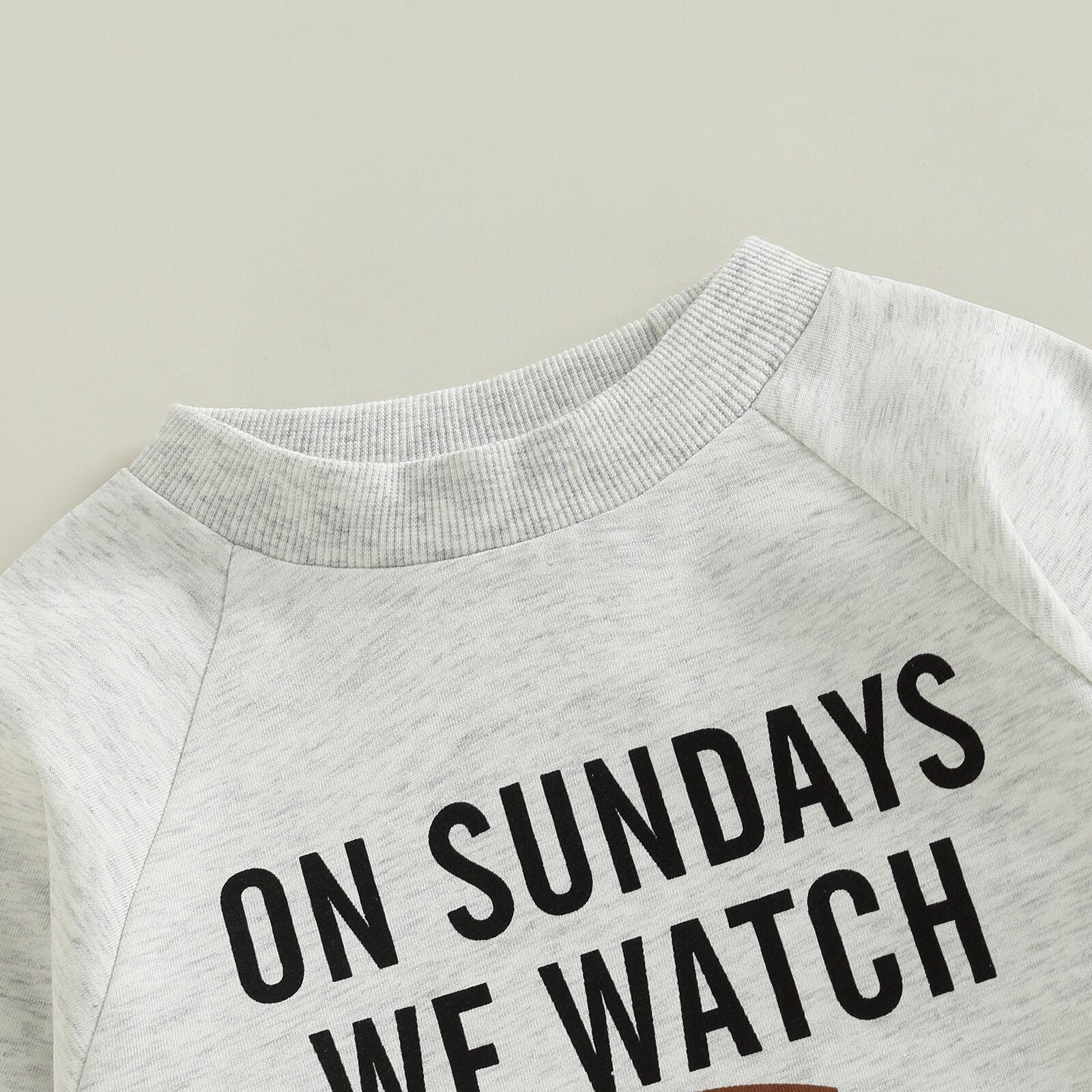 Infant Baby Girl Boy Romper On Sundays We Watch Football With Daddy Mommy Jumpsuit Long Sleeve Pants