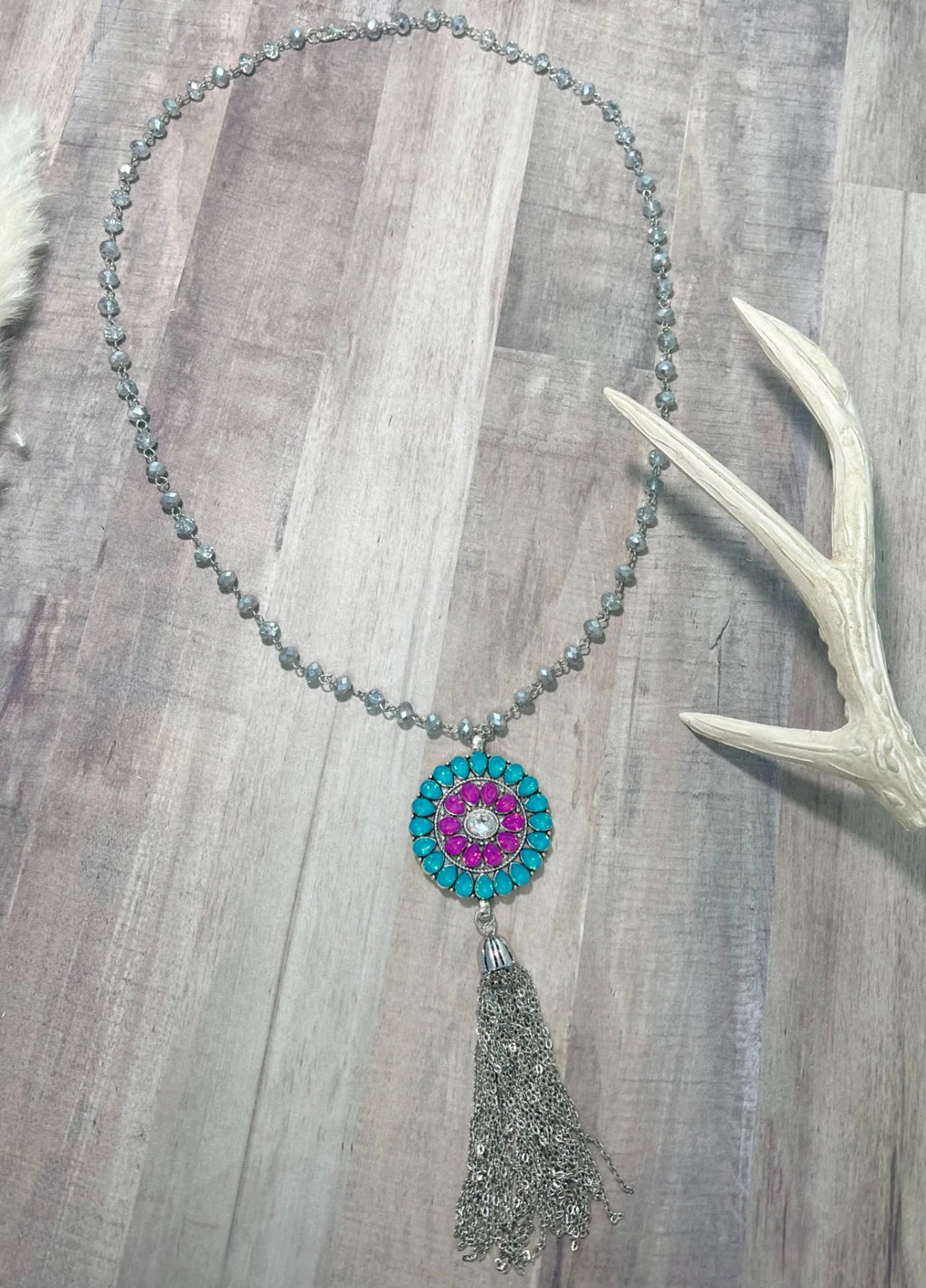 All for you multi-colored pendent necklace