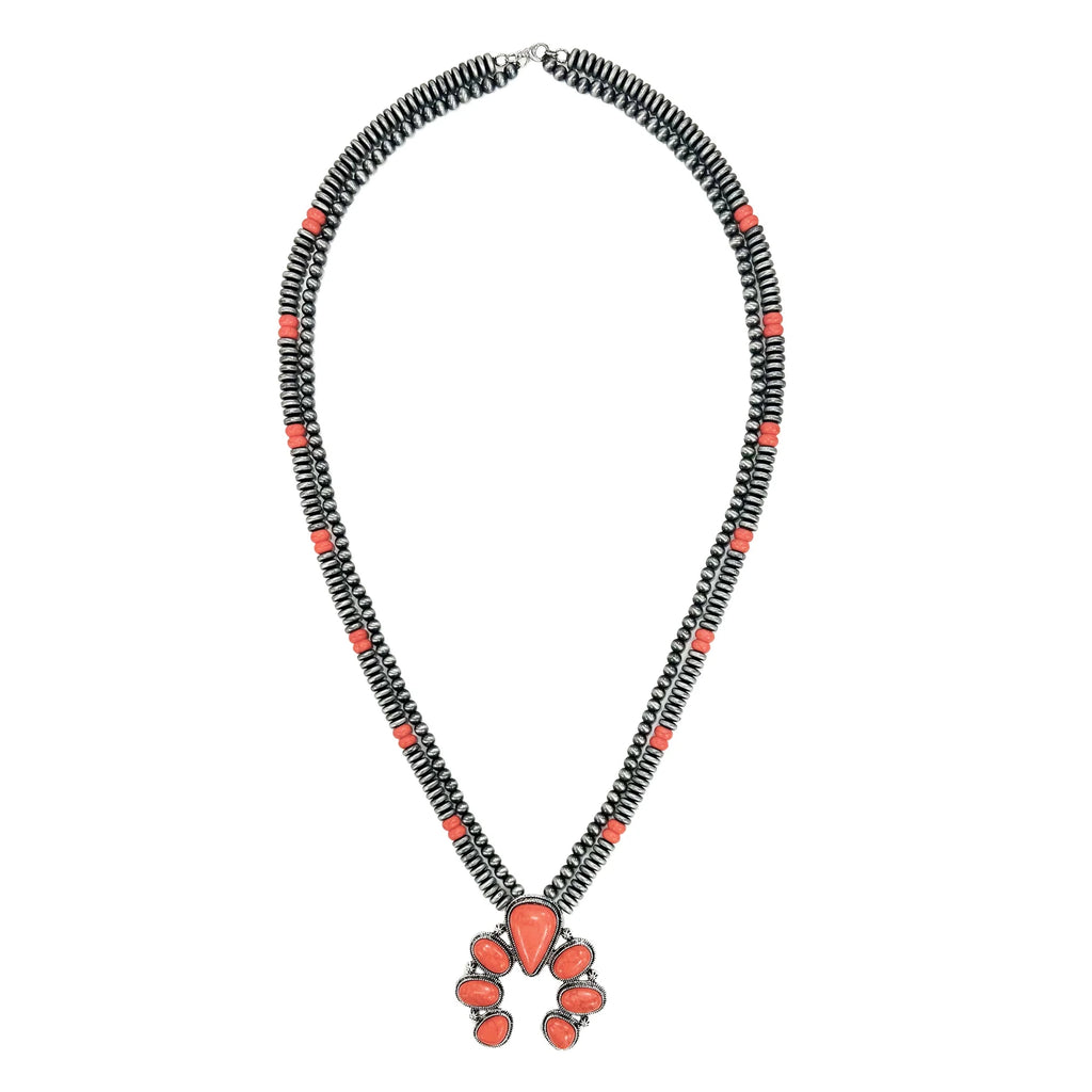 GIDDY UP SQUASH BLOSSOM NECKLACE