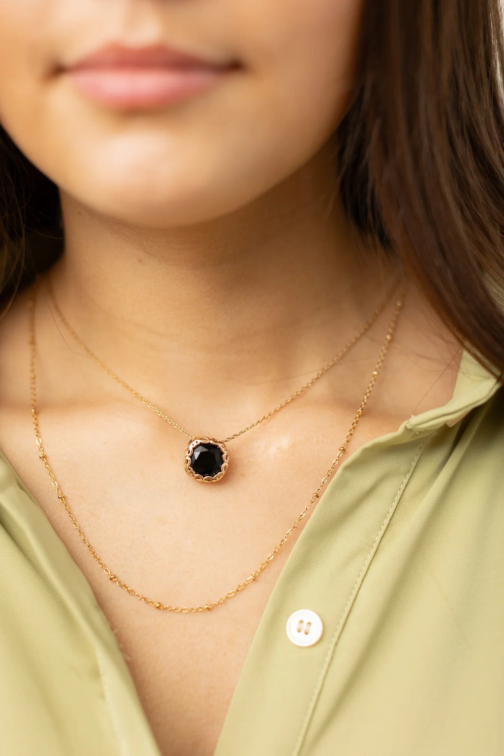 GALA EVENING GOLD NECKLACE
