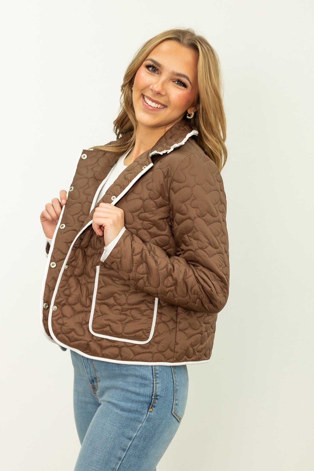 Quilt Jacket, Brown