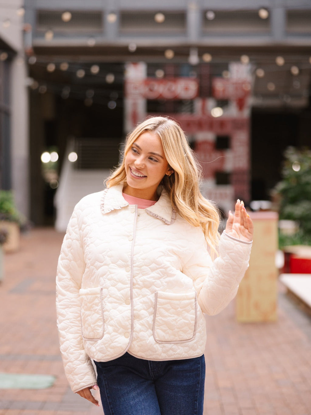 Quilt Jacket, Ivory