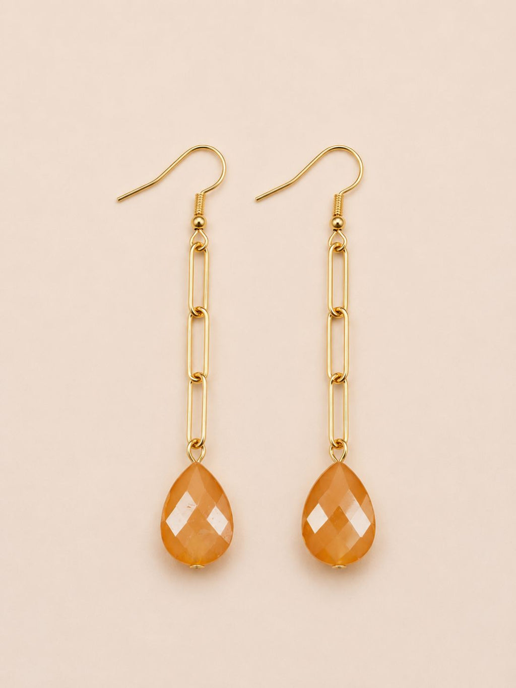 Chill with Me Dangle Earrings with Gold, Champagne