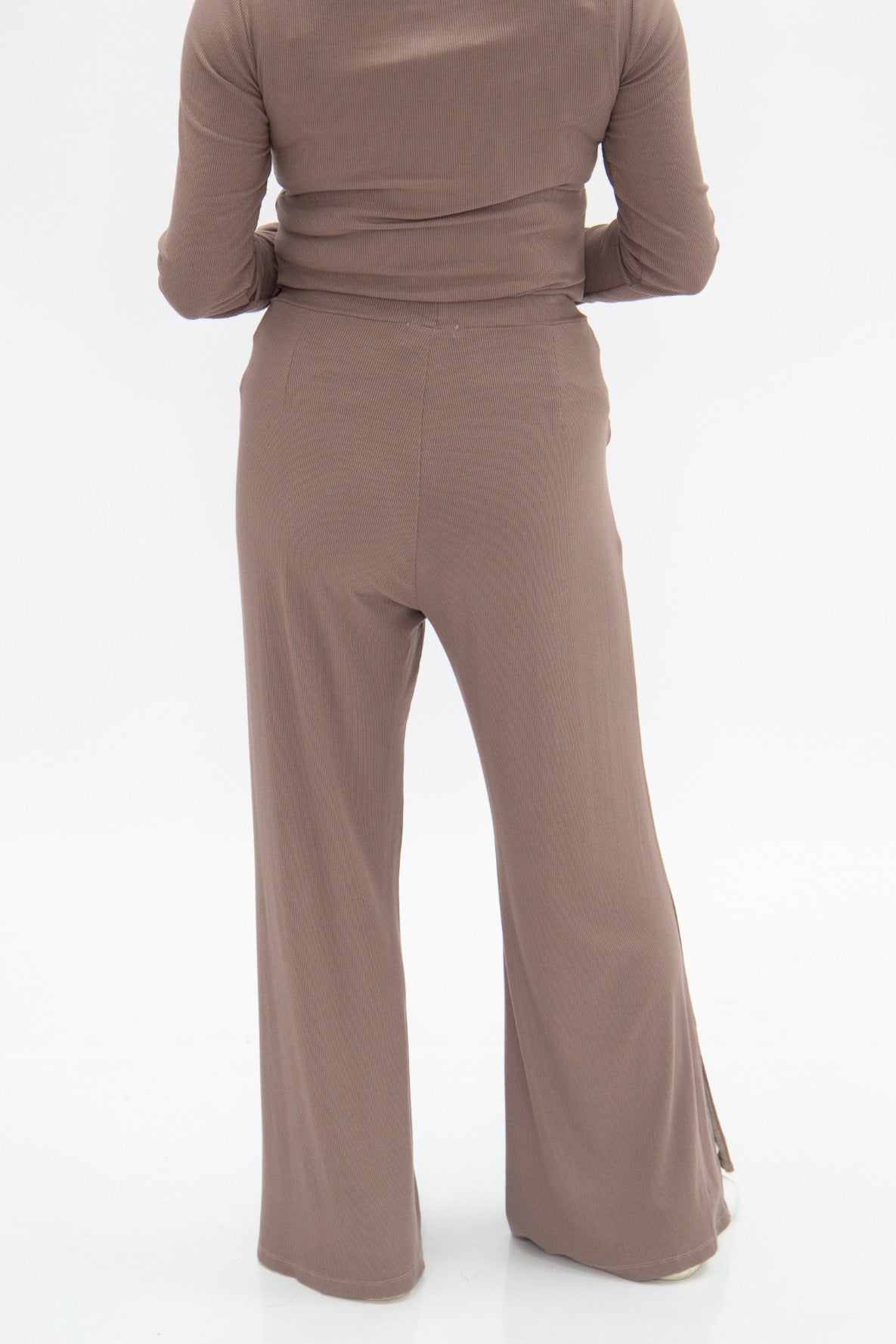 Ribbed Lounge Pants, Brown