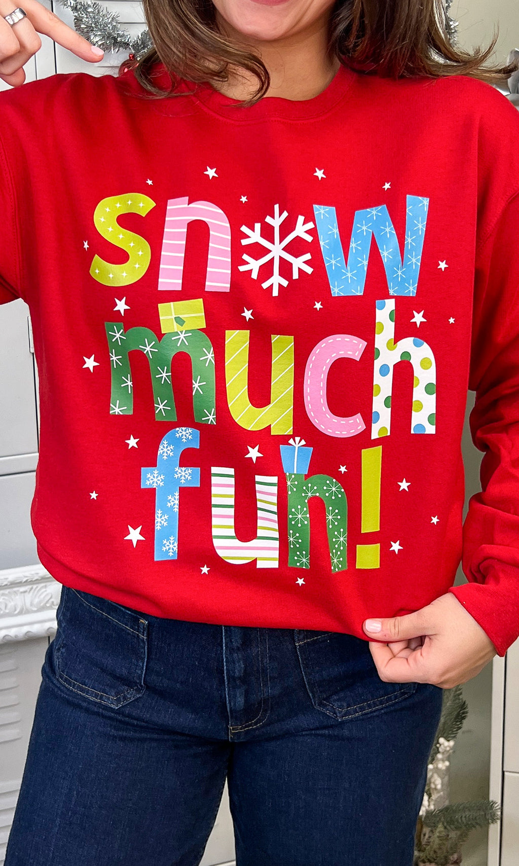 Snow Much Fun Christmas Graphic Sweatshirt