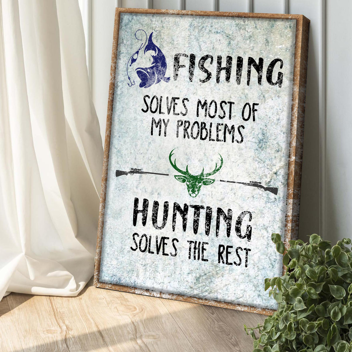 Fishing And Hunting Sign