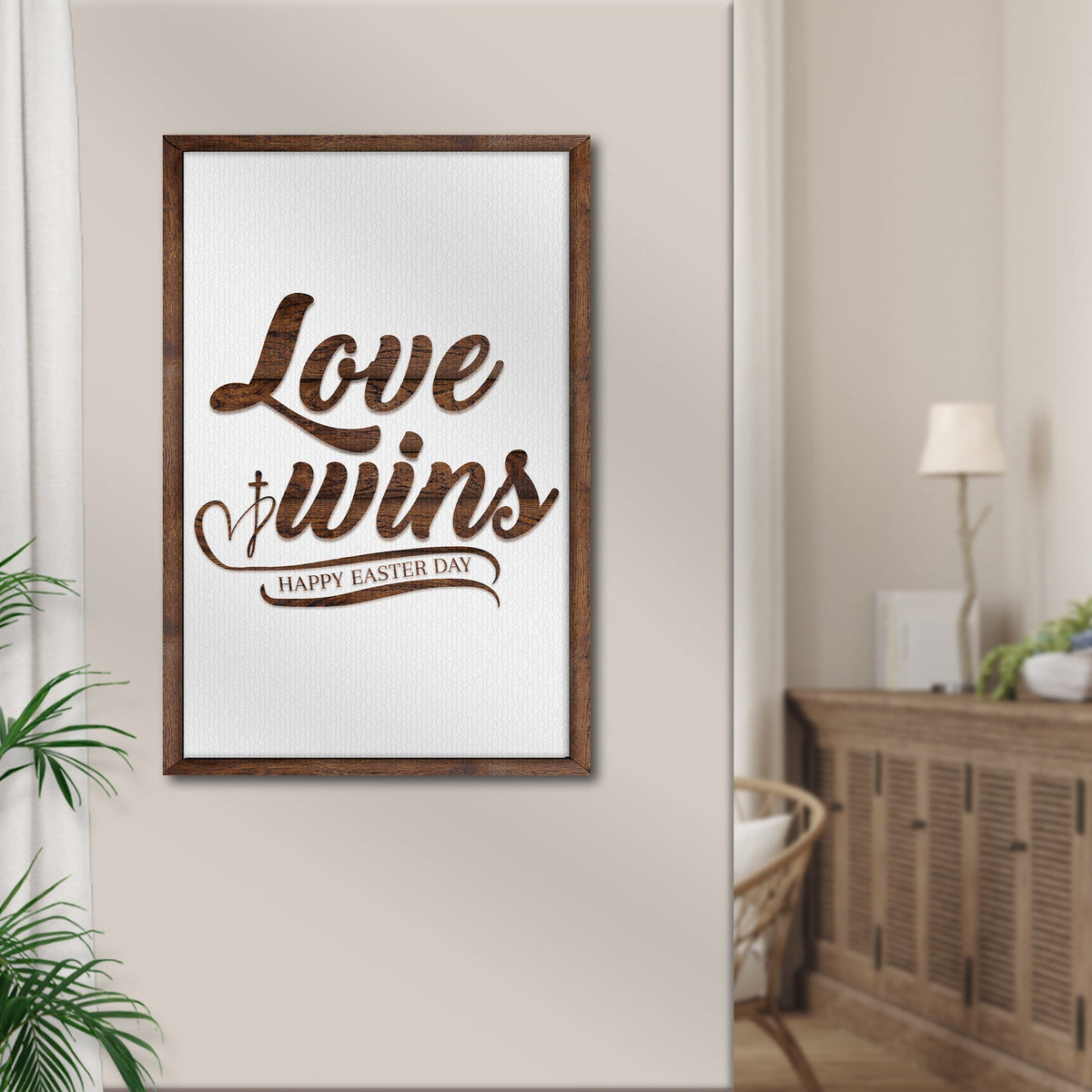 Easter Love Wins Sign