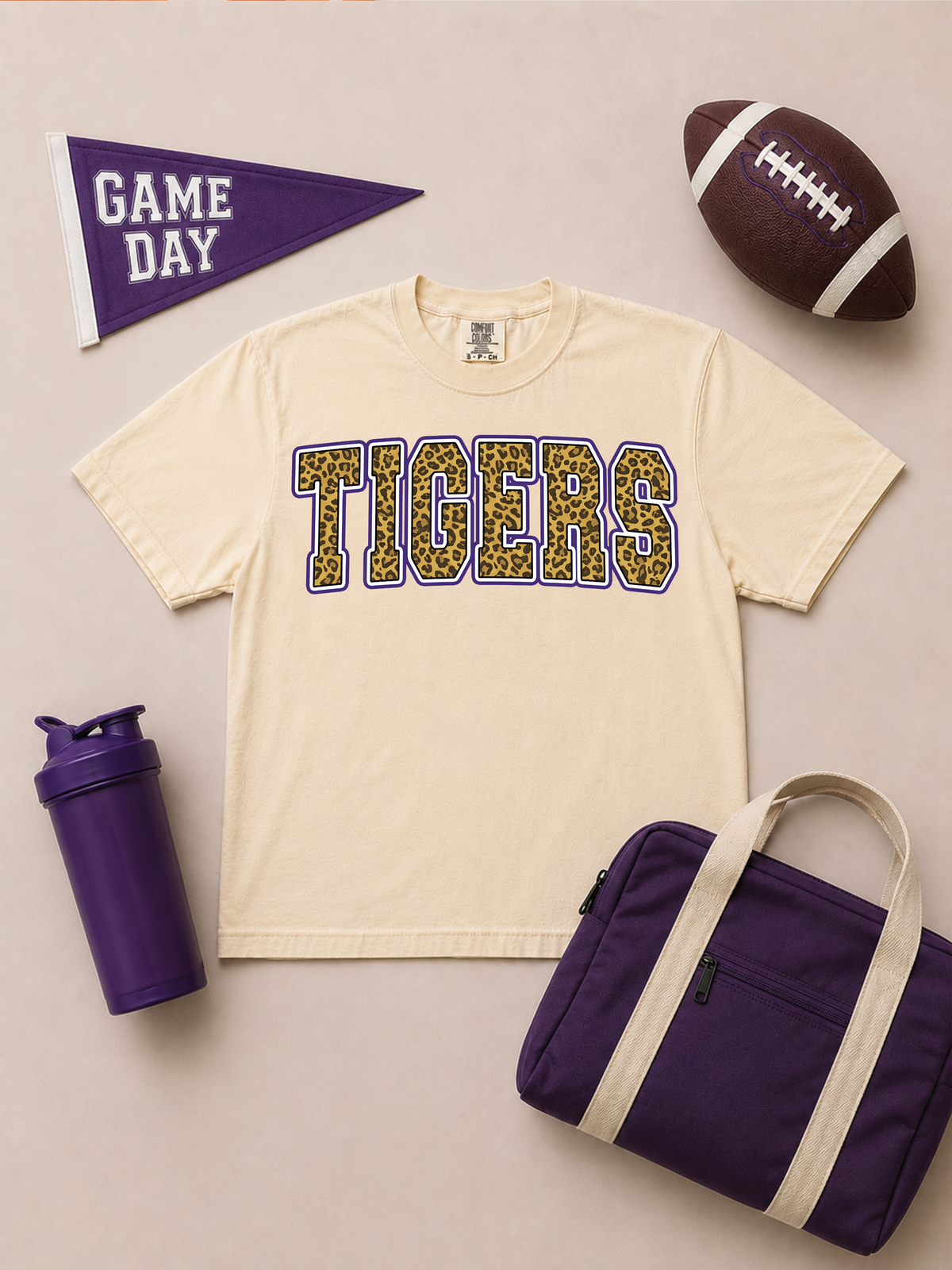 Game Day Block Graphic Comfort Color Boxy T-Shirt