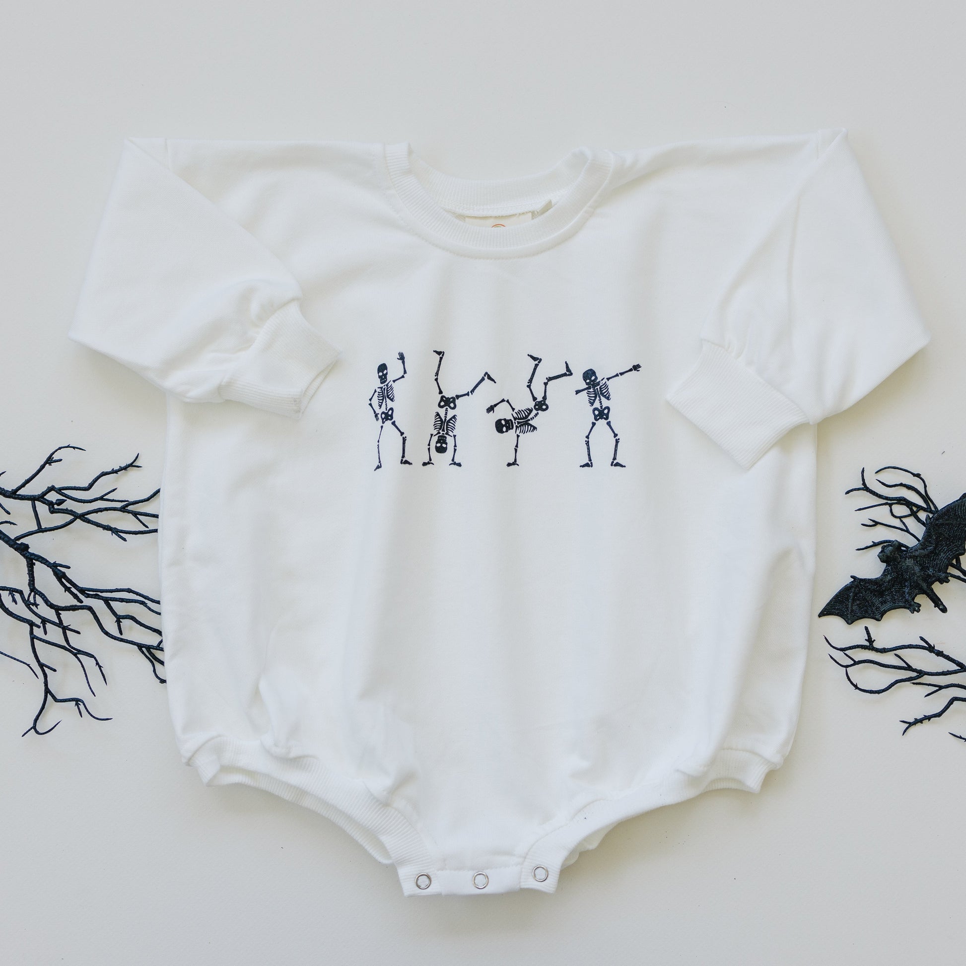 Dancing Skeletons Sweatshirt Romper