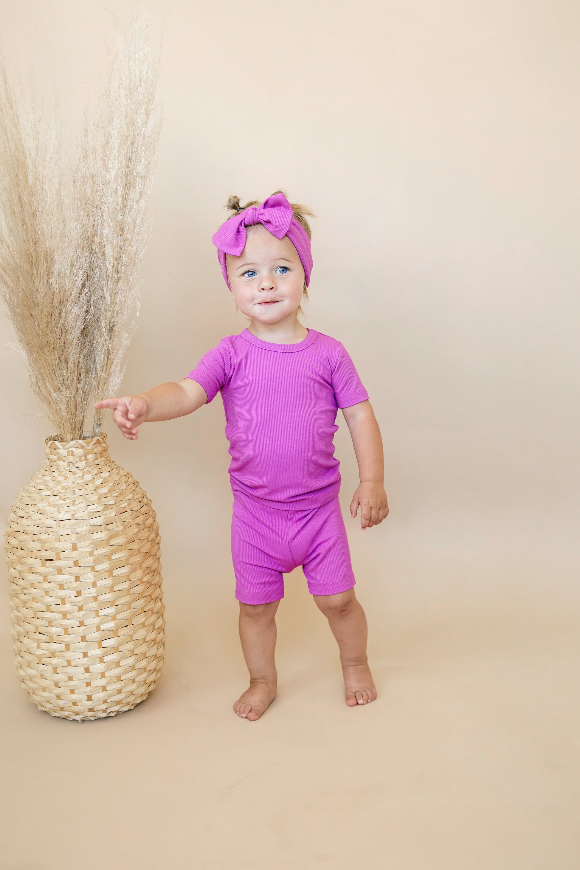Solid Ribbed Bamboo 2pc Pajamas - more colors