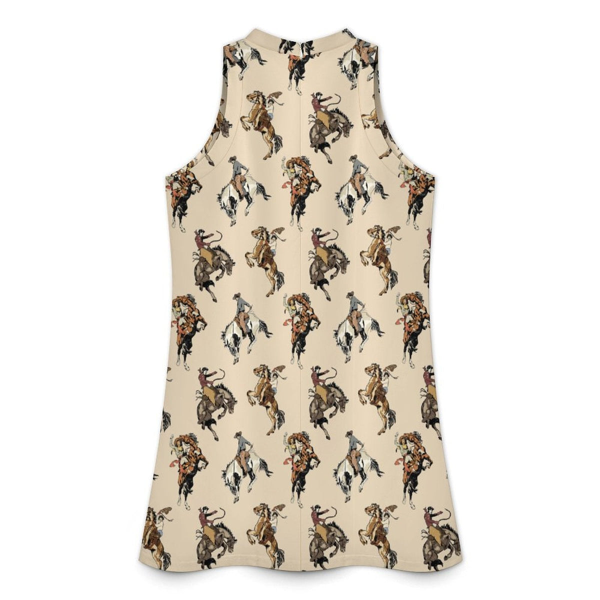 Baha Ranch Vintage Cowgirl Sleeveless Mini Dress