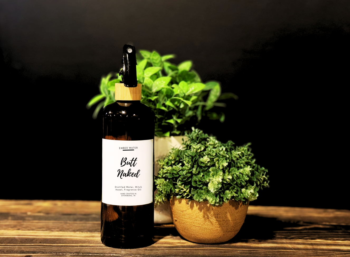 Butt Naked Non-Toxic Room and Linen Spray, Cherry Strawberry Musk Scent, 16 oz