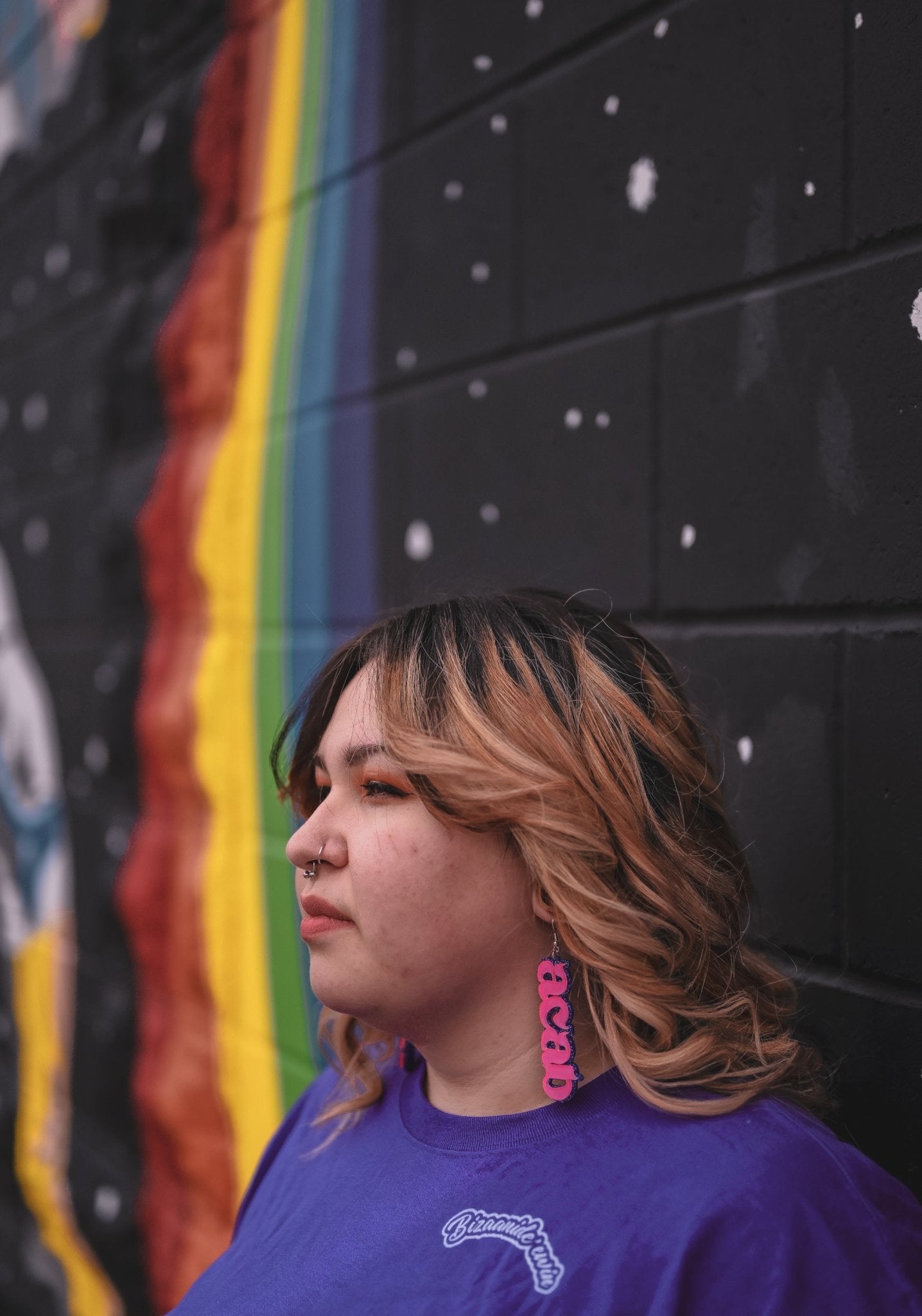 ACAB Earrings- Pink/Purple