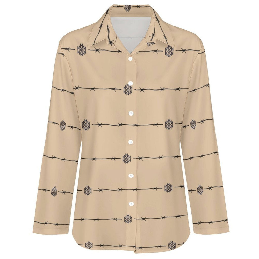 Baha Ranch Son of A Bitch Barbwire Button Up Blouse