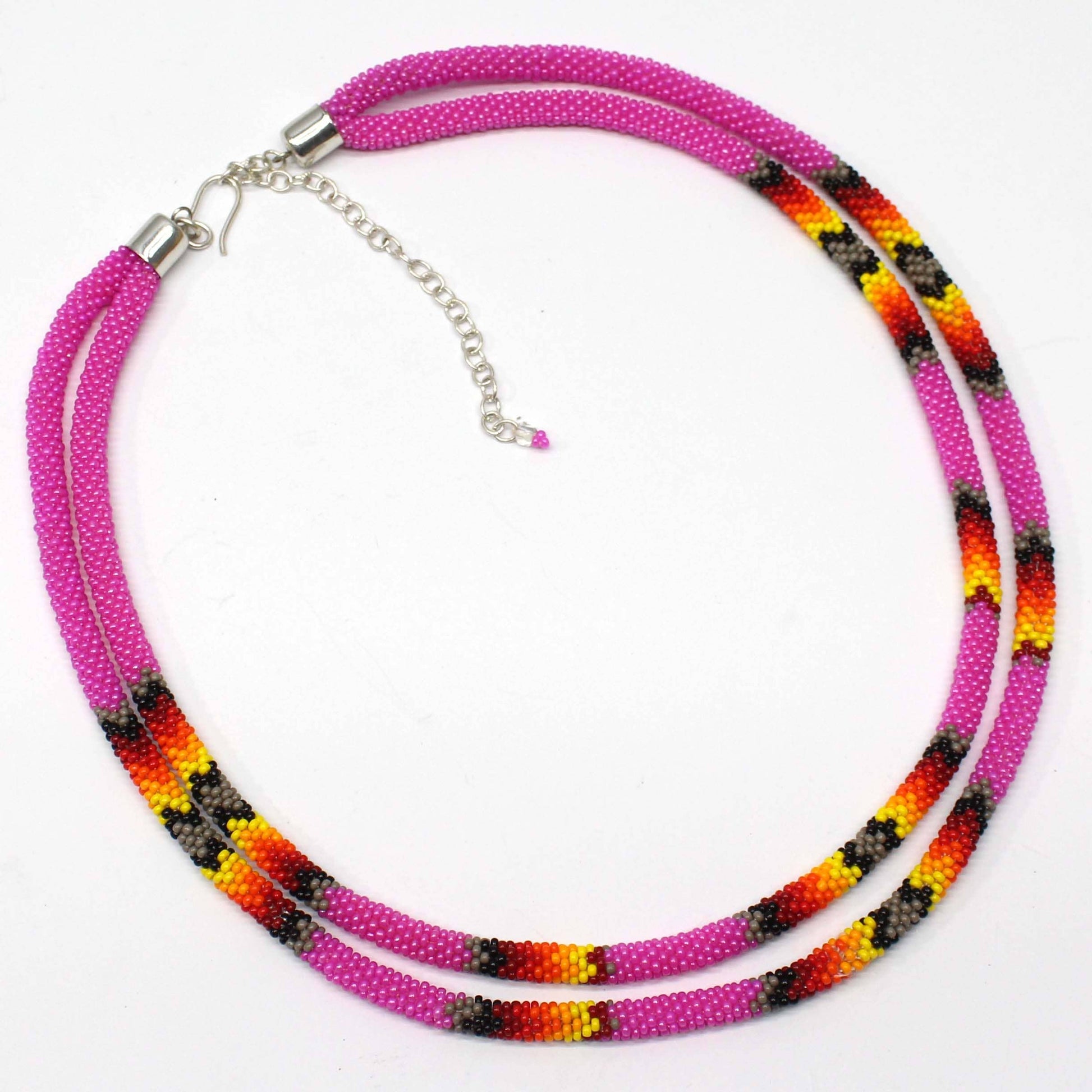 Magenta 2Rope necklace