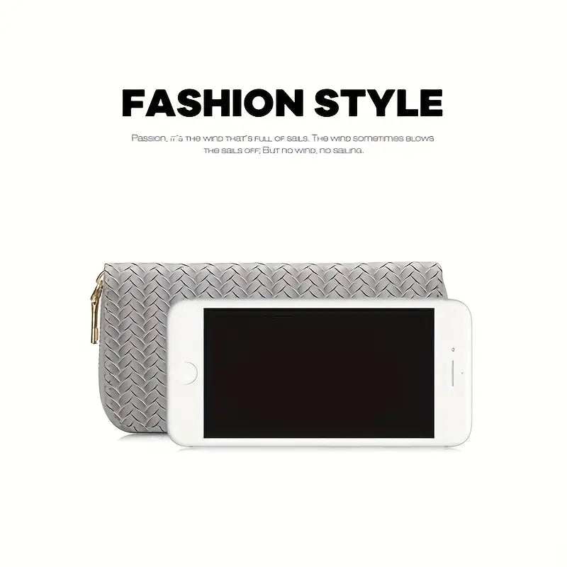 Black Chevron Wallet Clutch