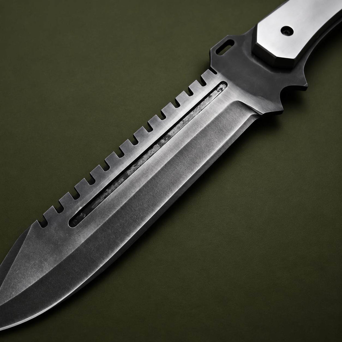 Resident Evil 5 Albert Wesker STARS Replica Knife – D2 Steel Game Knife With Sheath