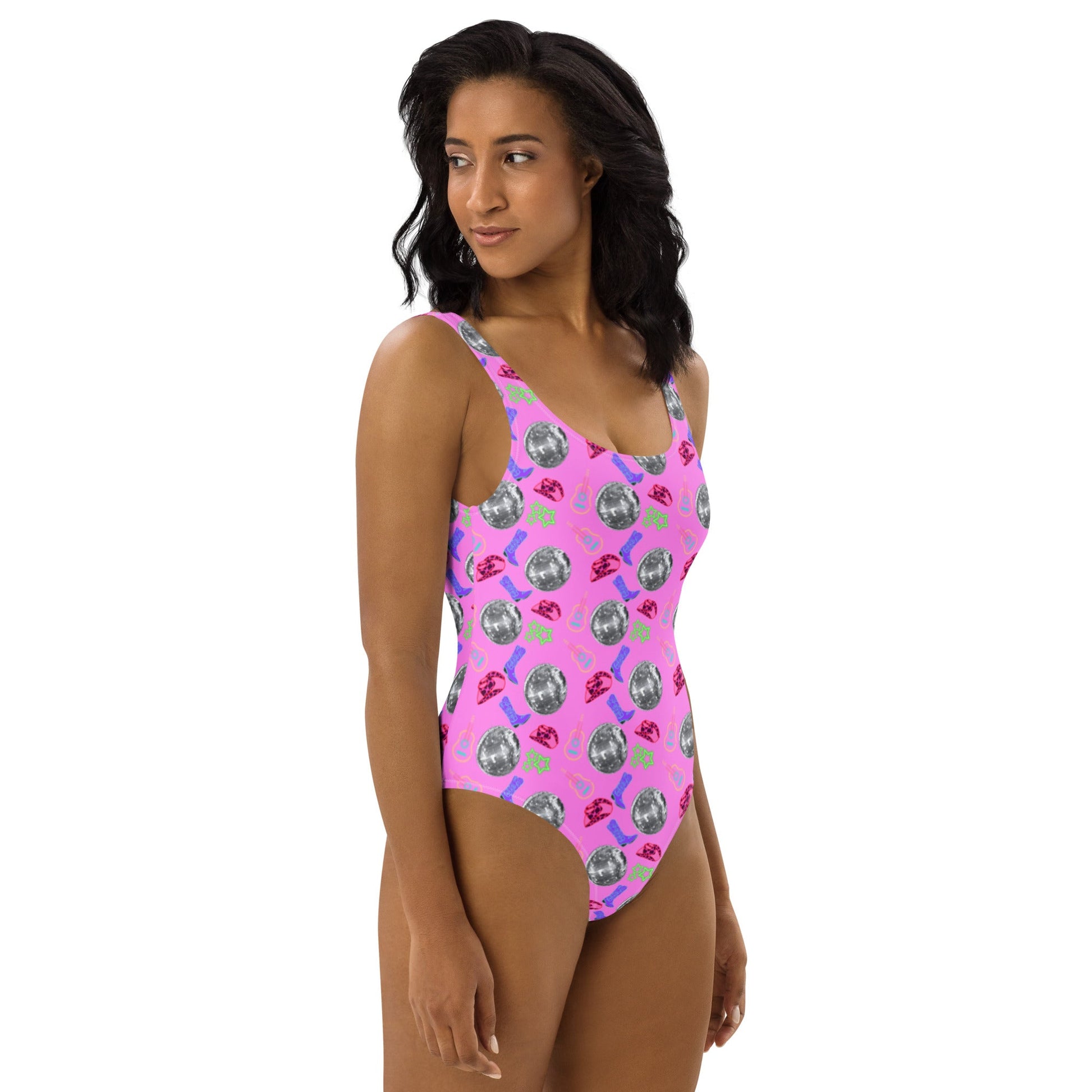 Baha Ranch Yeehaw Disco Cowgirl One-Piece Swimsuit