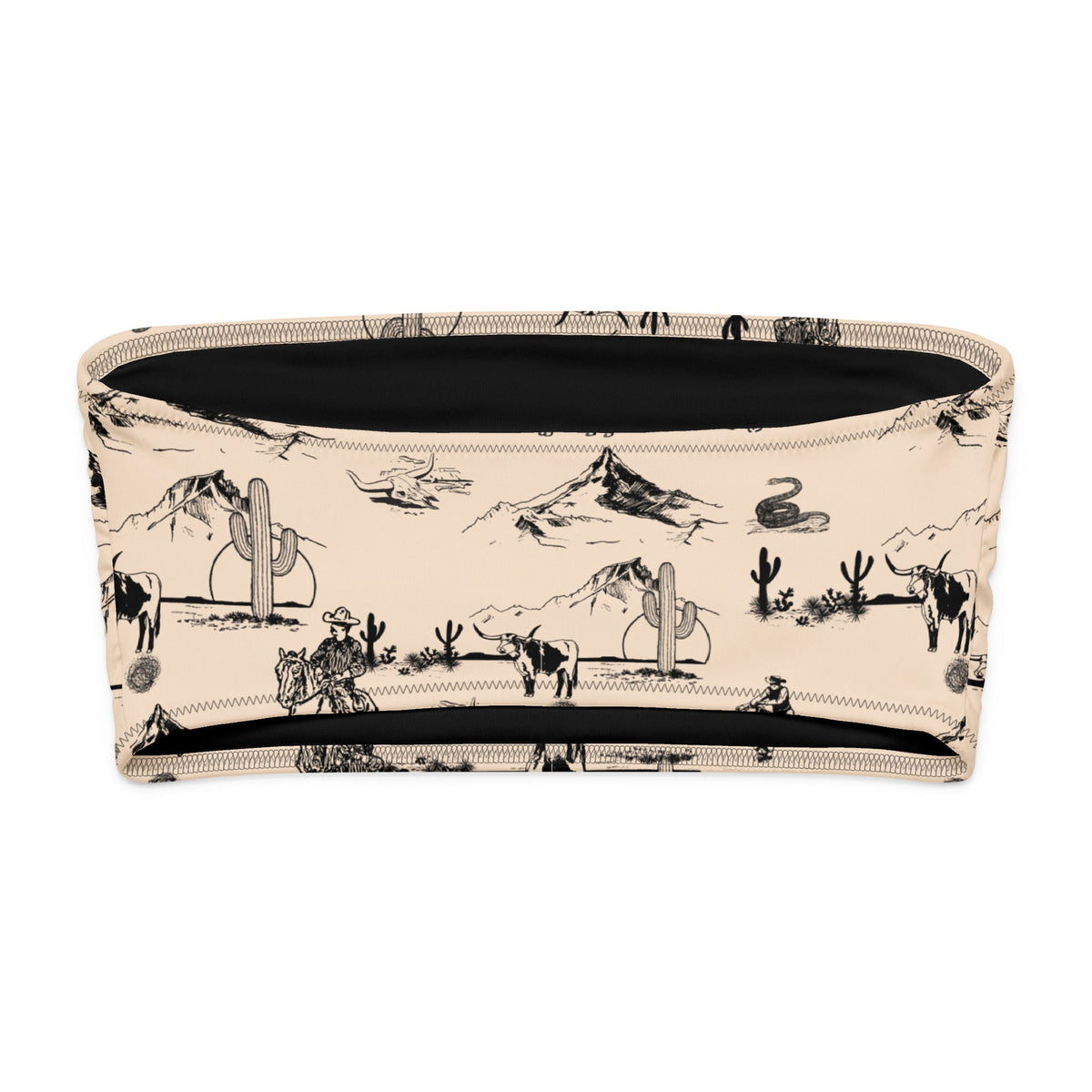 Baha Ranch YEEHAW Cowboy Ranch Recycled bandeau bikini top