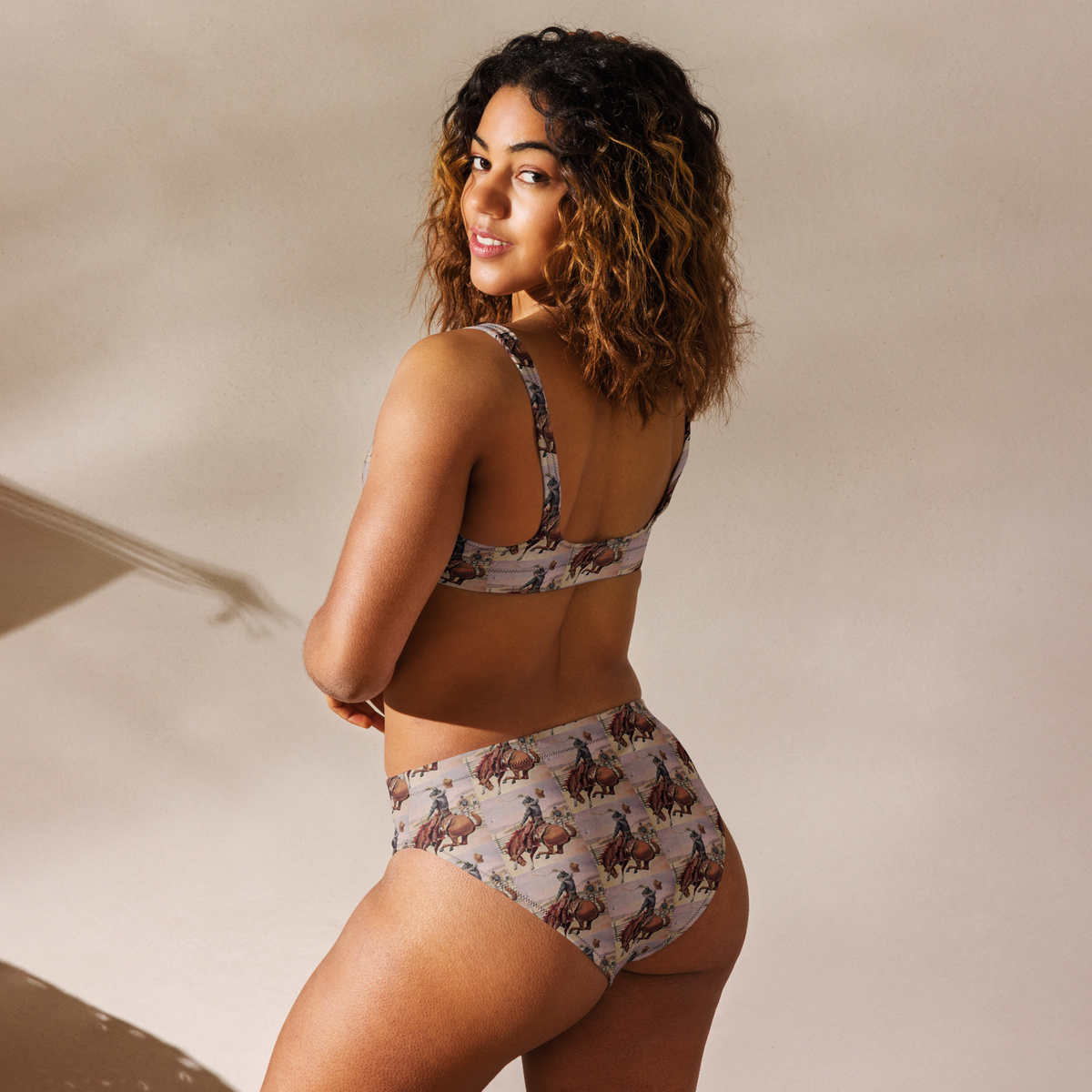 Baha Ranch Yeehaw Vintage Cowboy Bronc Bikini