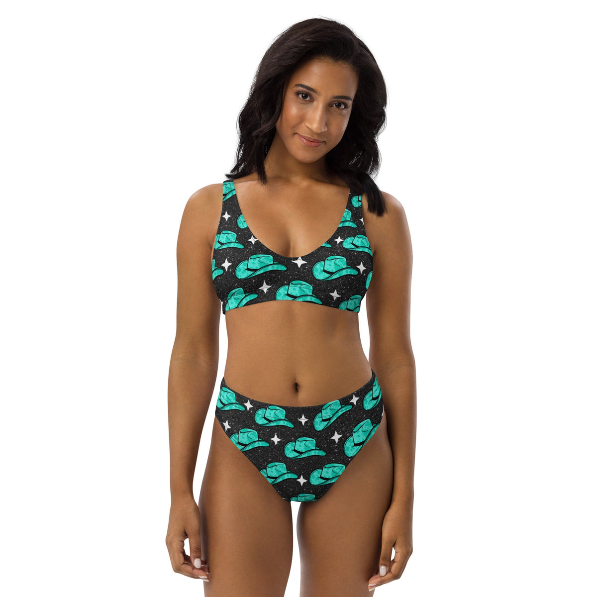 Baha Ranch Yeehaw Turquoise Hat Bikini