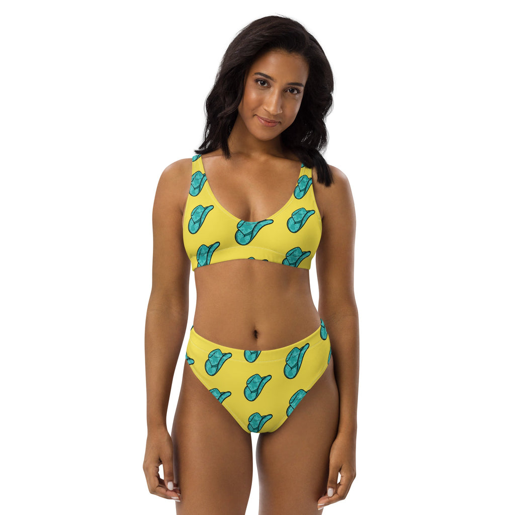 Baha Ranch Yeehaw Turquoise Hat Bikini