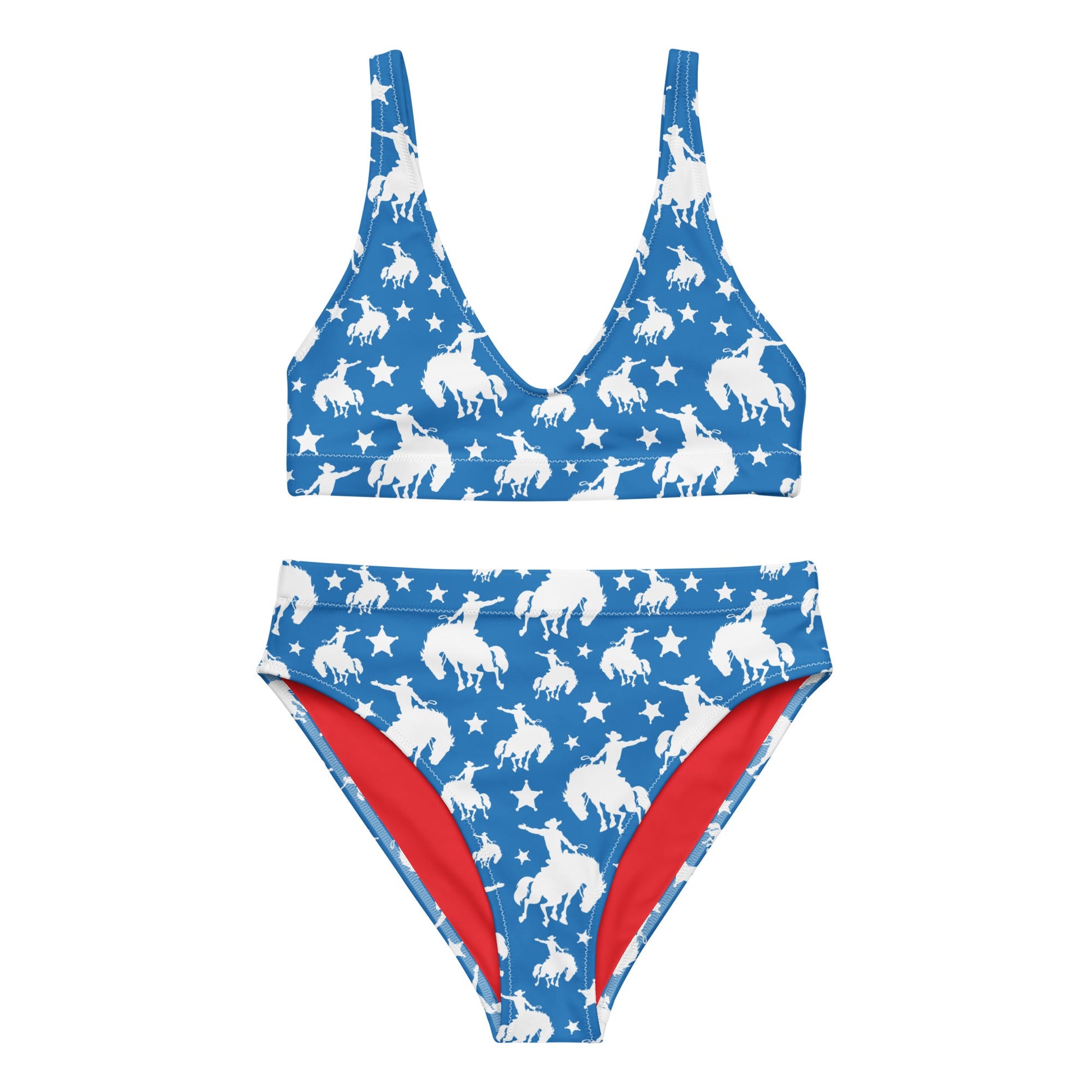 Baha Ranch Yeehaw Blue Rodeo Cowboy Bikini