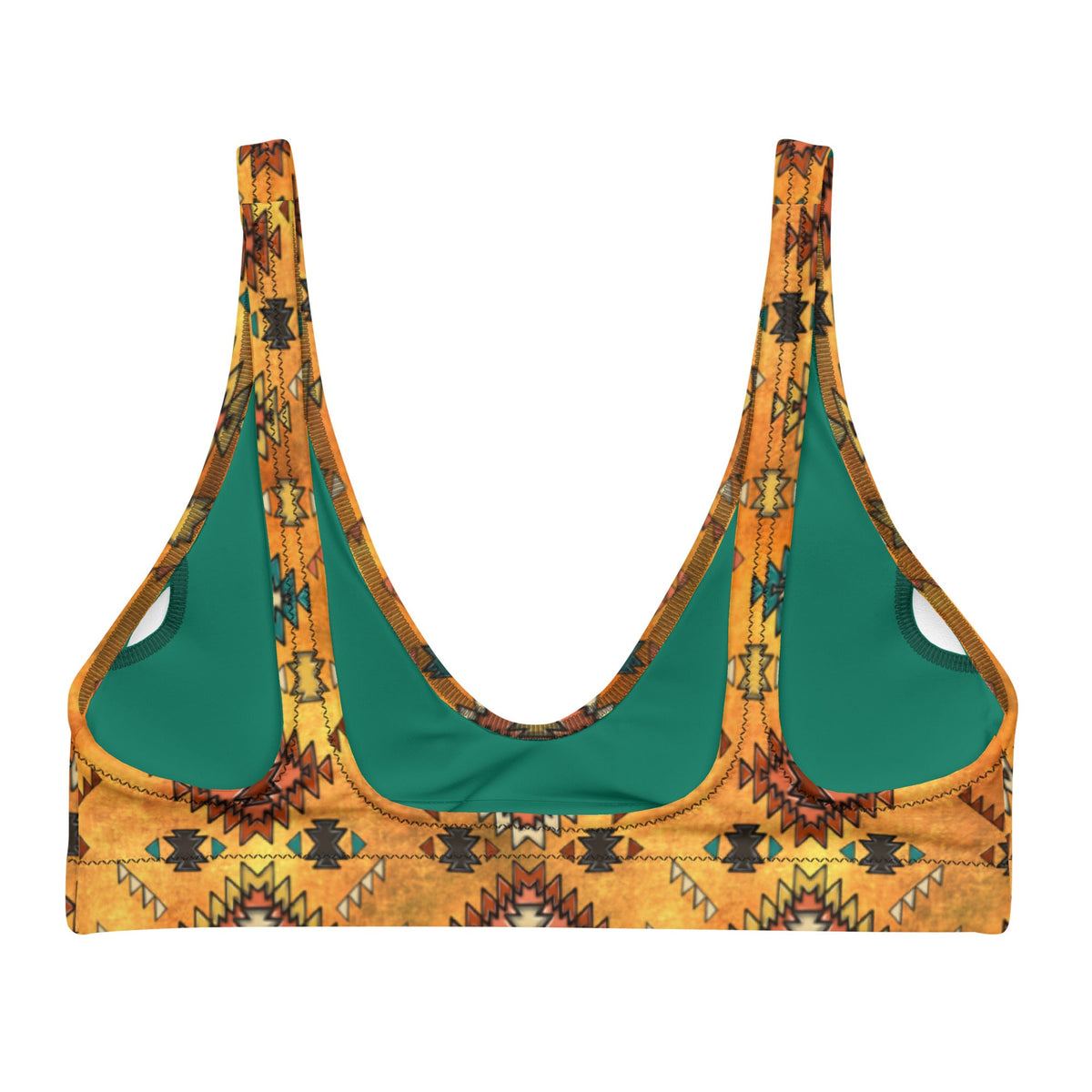 Baha Ranch Yeehaw Golden Aztec Bikini Top