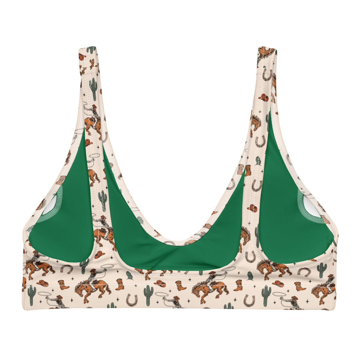 Baha Ranch Yeehaw Rodeo Cowboy Bikini Top