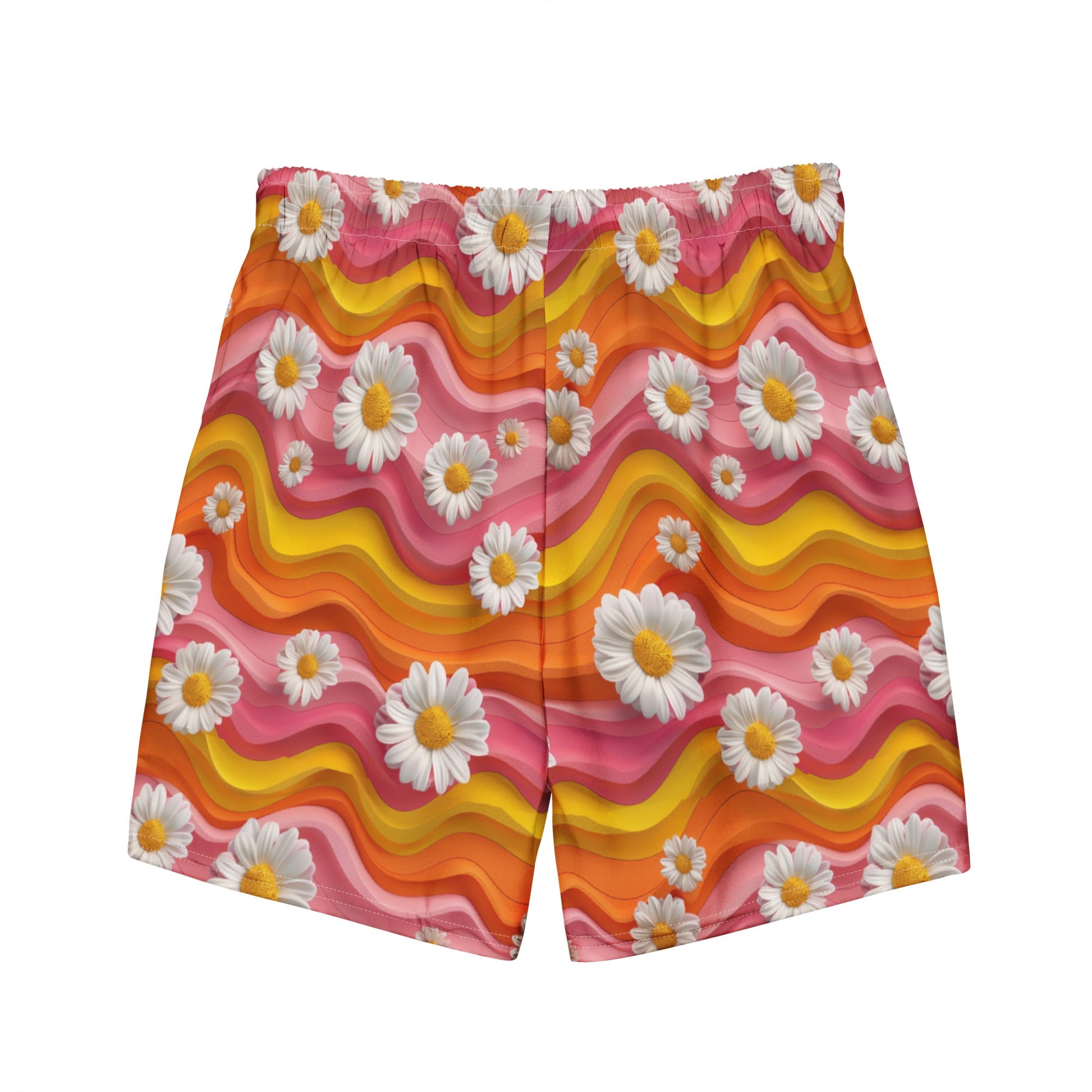 Baha Ranch Yeehaw Groovy Floral Men's Swim Trunks