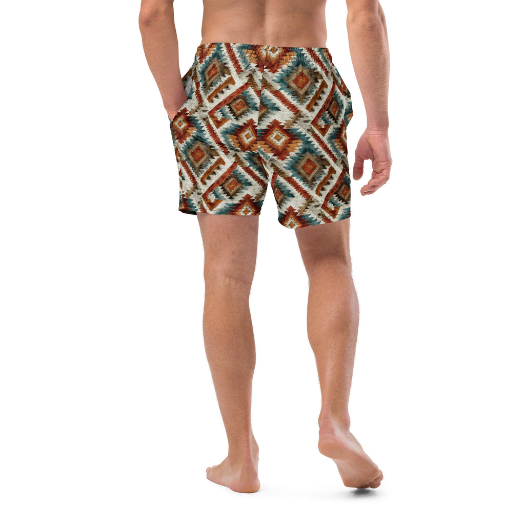 Baha Ranch Southwest Diamond Recycled Swim Trunks