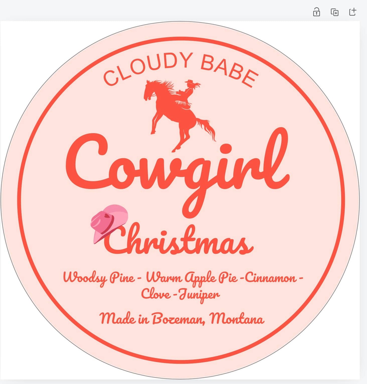 Cowgirl Christmas Candles