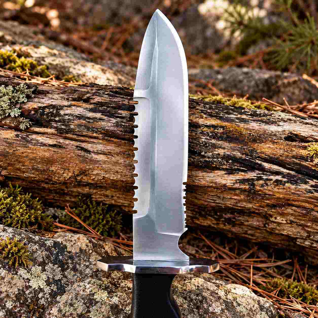 Hand Forged 5160 Spring Steel Bowie Knife with Black Micarta Handle