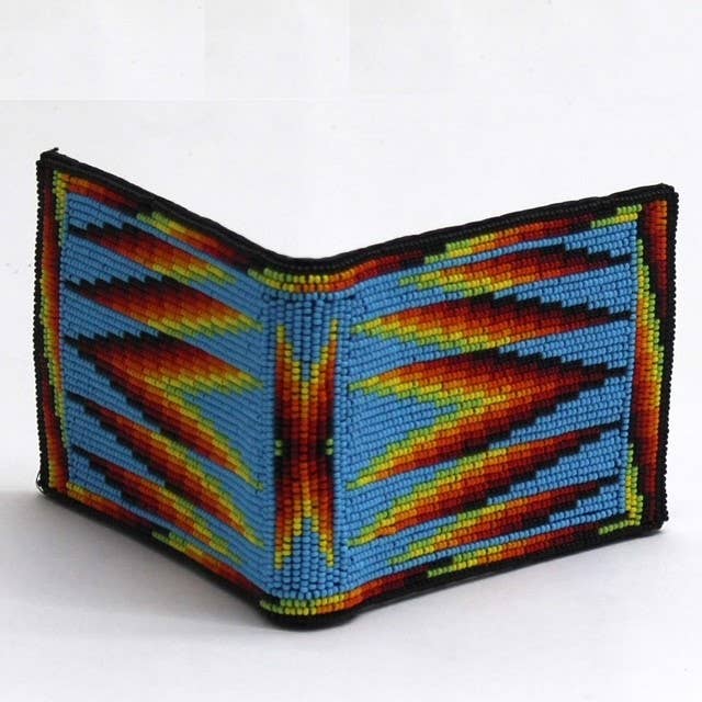 Beaded Fire Wallet