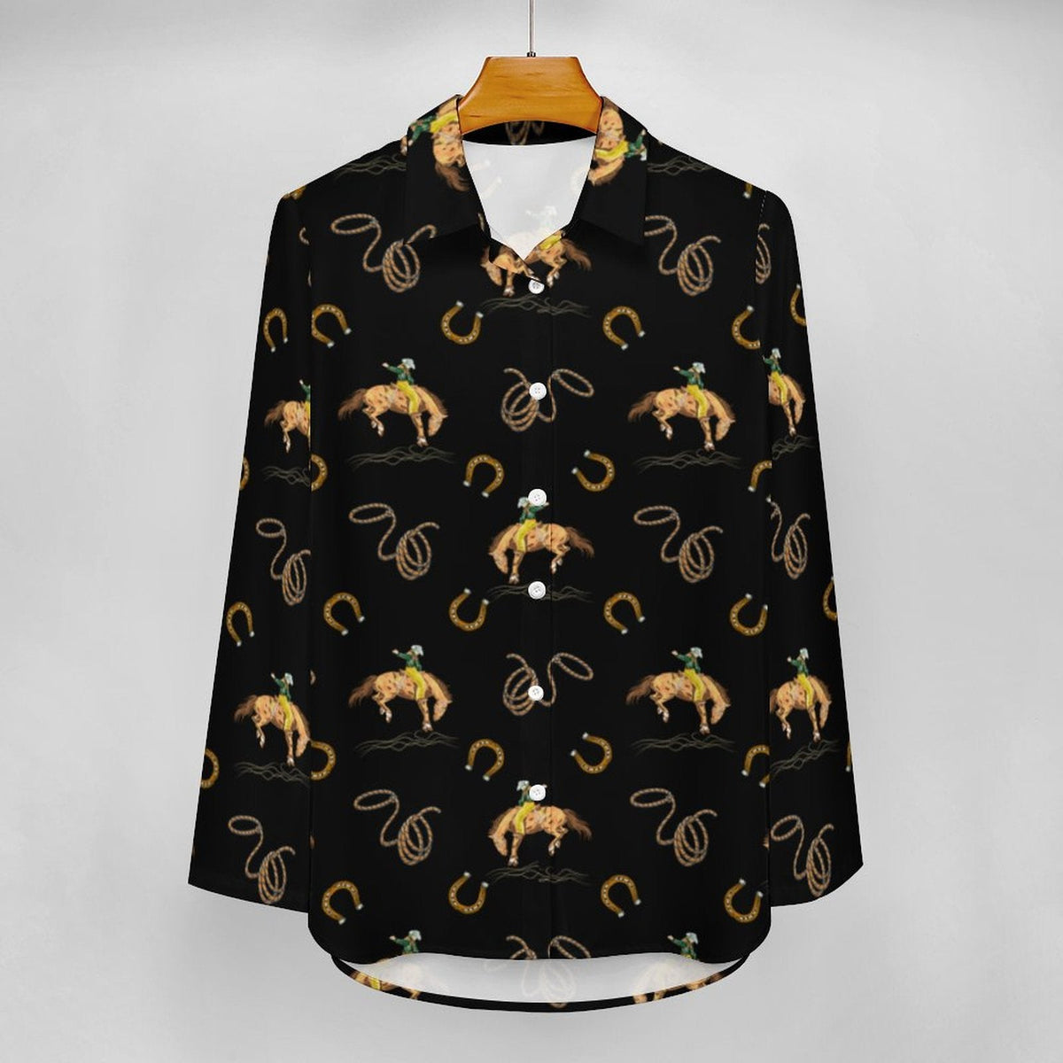 Rodeo Cowboy Button Up Blouse