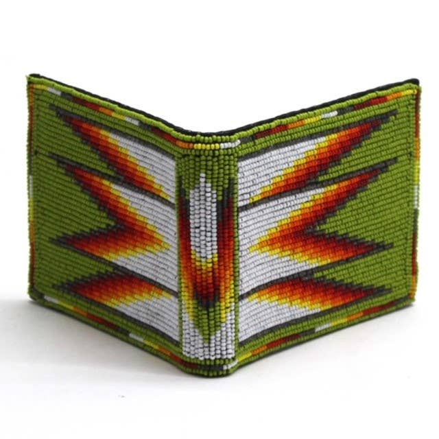Beaded Fire Wallet