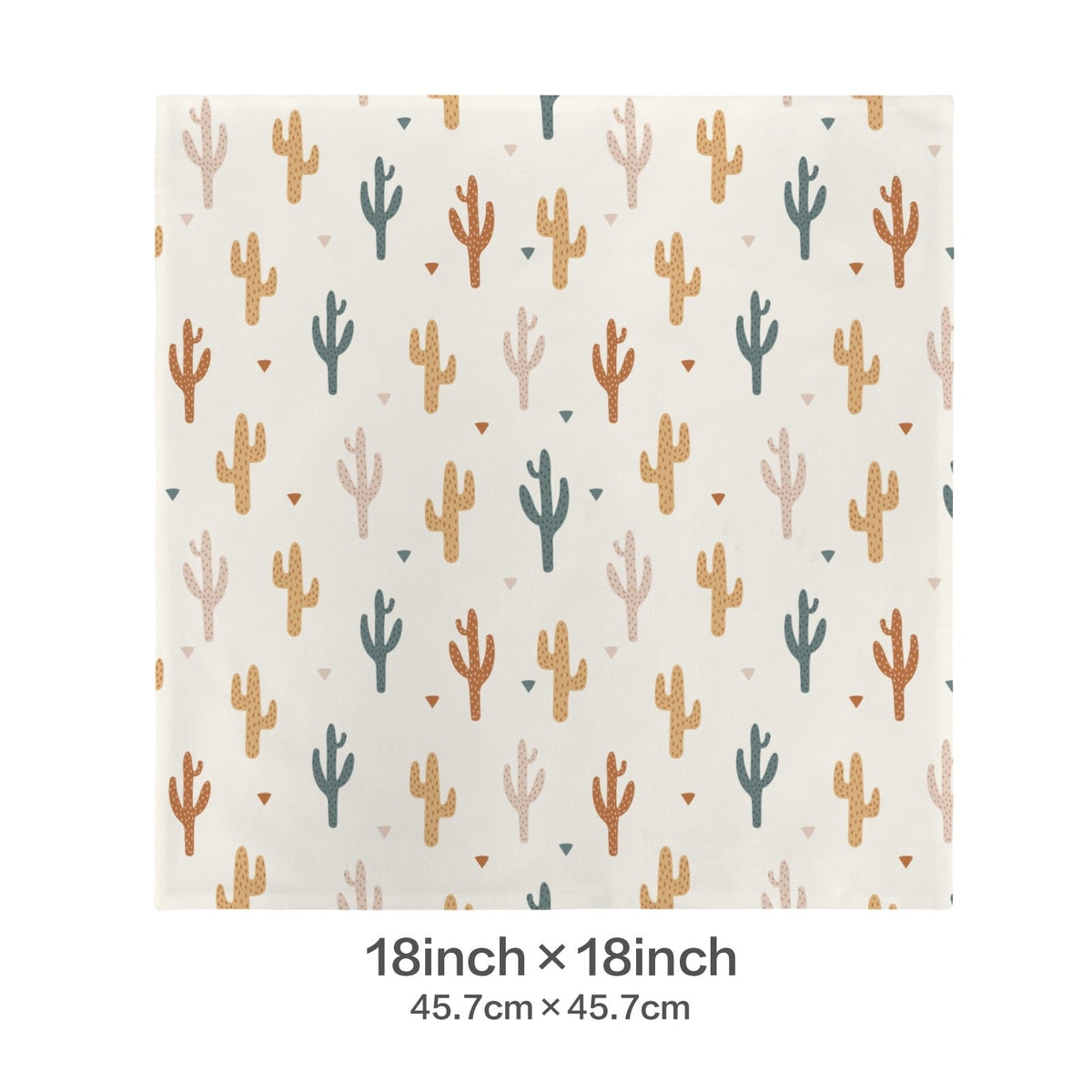 Baha Ranch Cactus Velvety Soft Throw Pillow Case Made in America