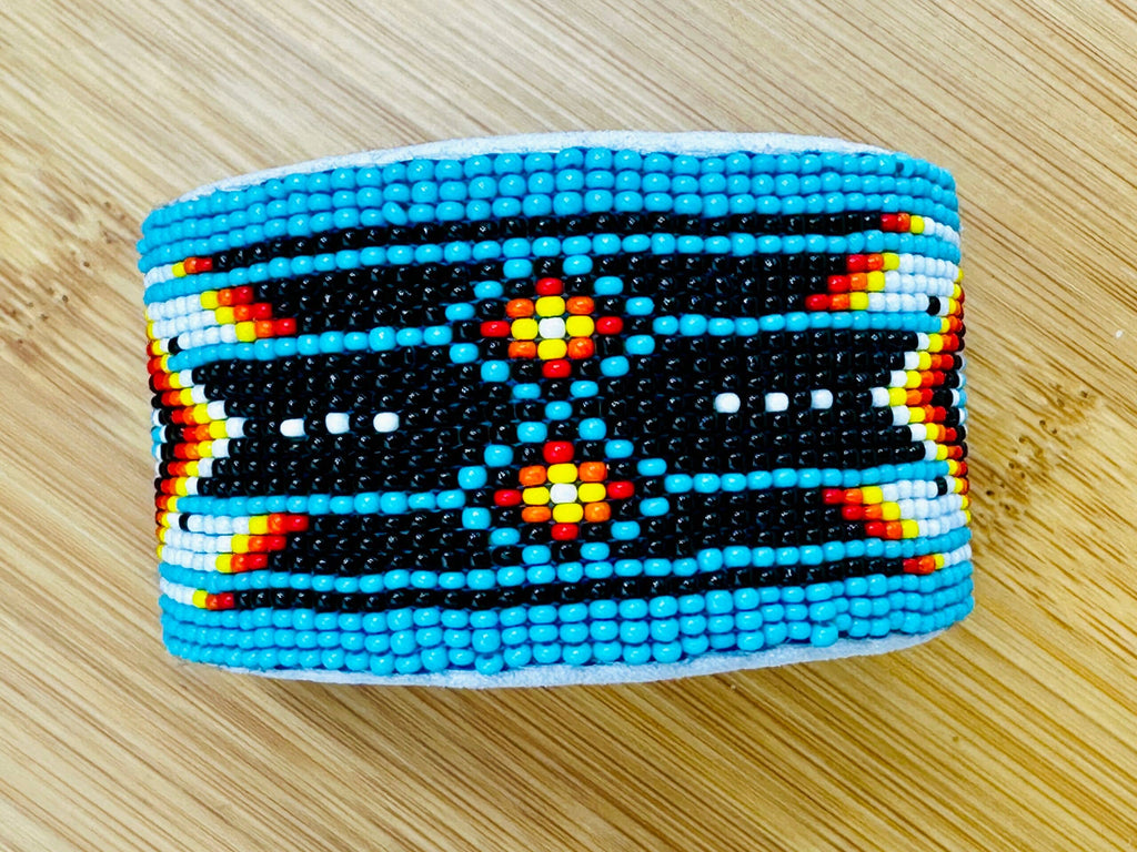 Cyan Blue Diamond Cuff