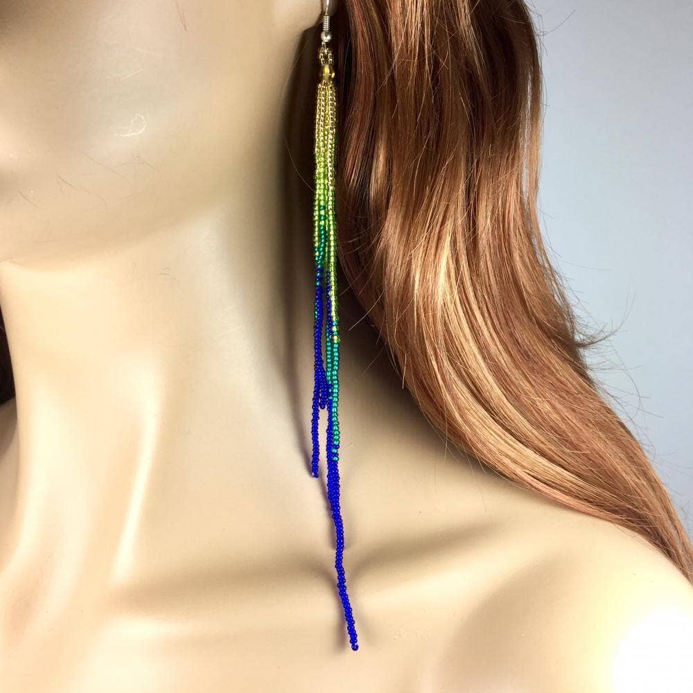 Green/Blue/Purp Tassels
