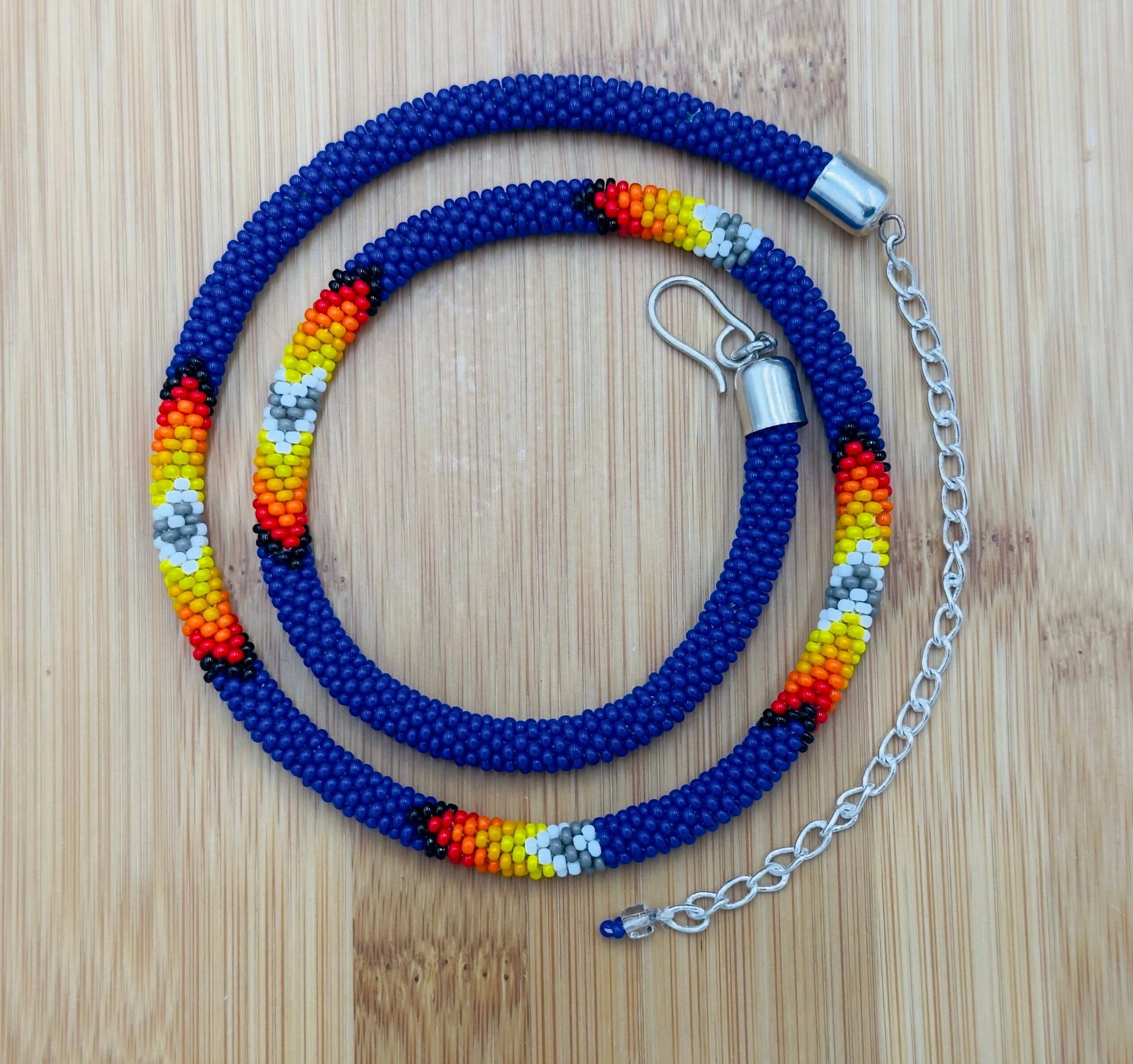 Deep Blue Rope necklace