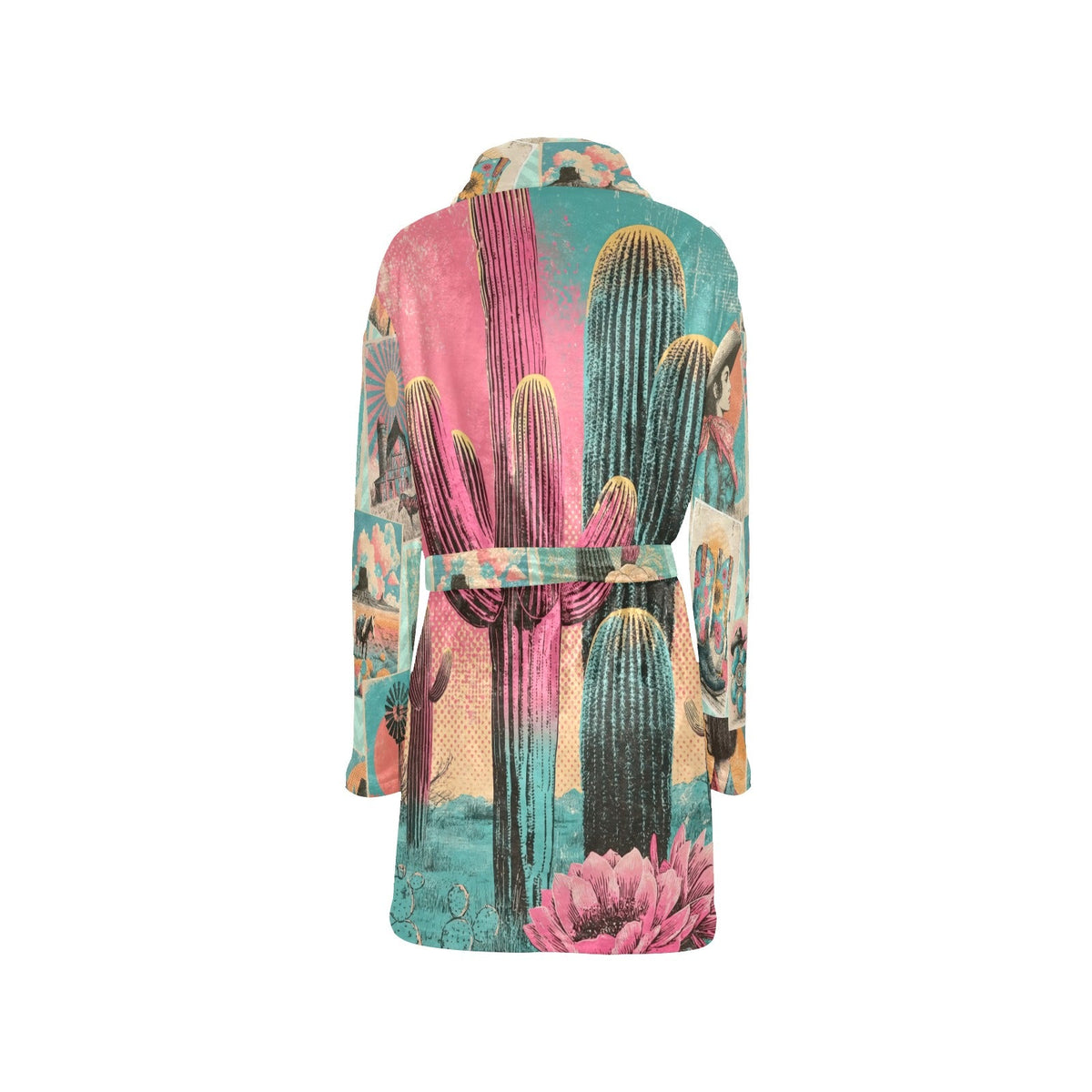 Baha Ranch Honky Tonk Kitsch Desert Vibes Minky Fleece Robe