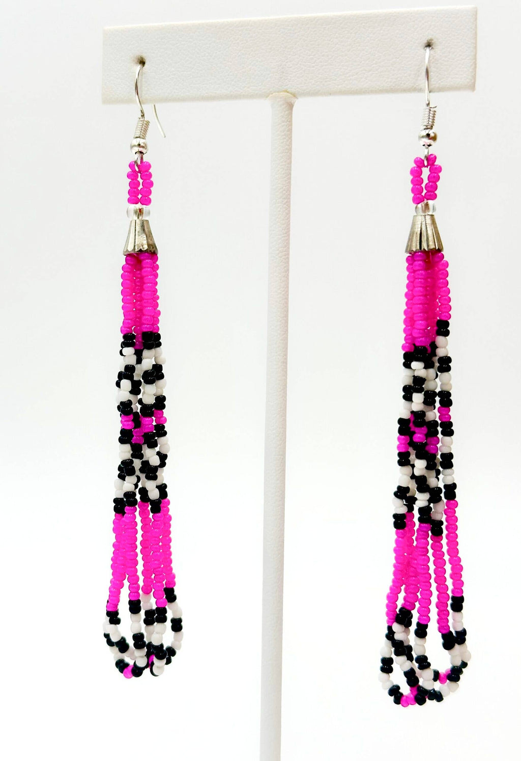 Fuchsia hook earrings