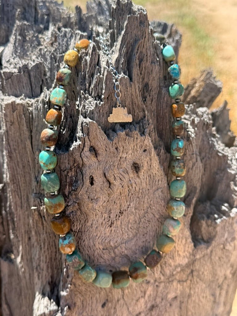 Desert Sage Turquoise Beaded Necklace