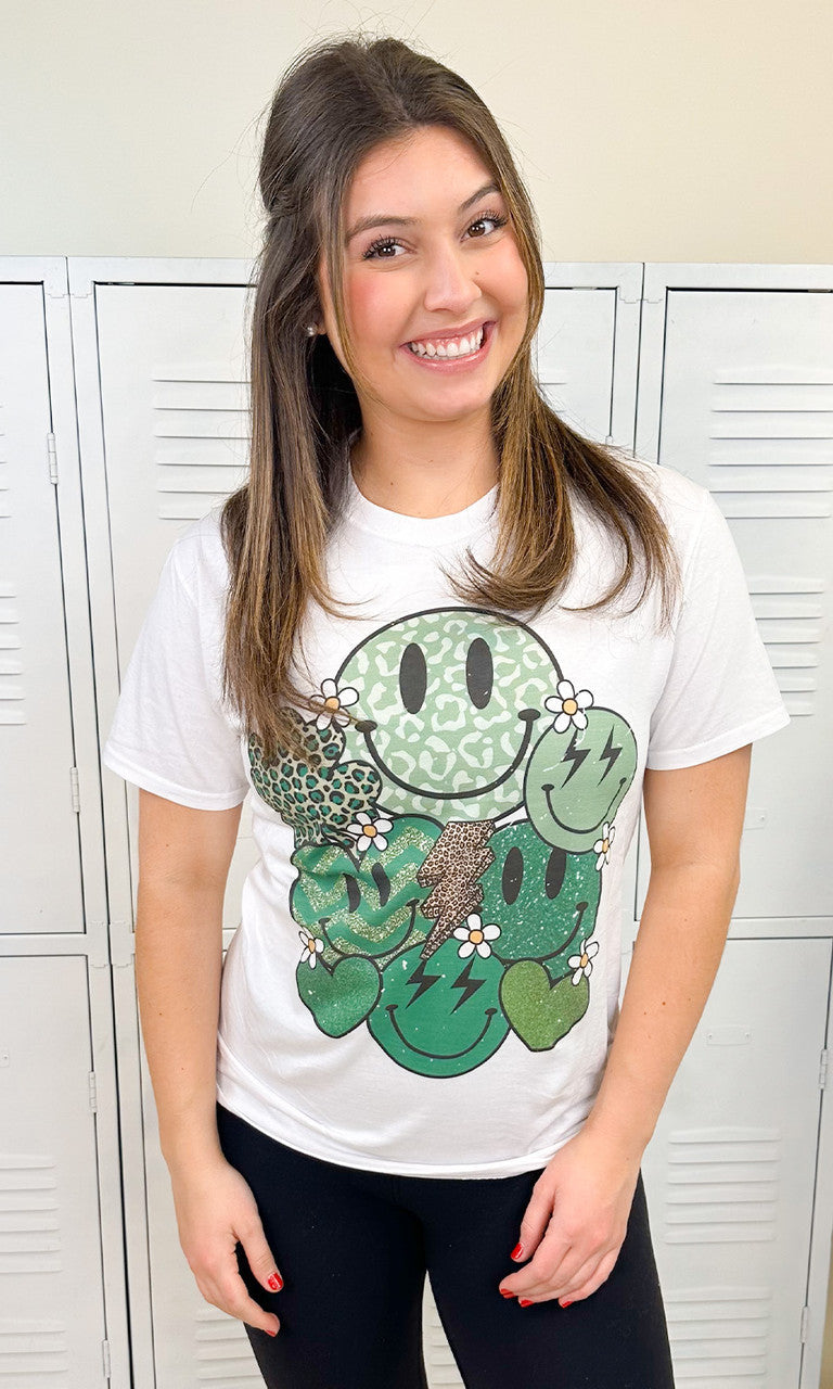 St. Patrick's Vibes Adult Graphic T-Shirt